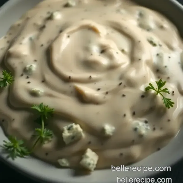 Classic Steakhouse Blue Cheese Dressing presentation