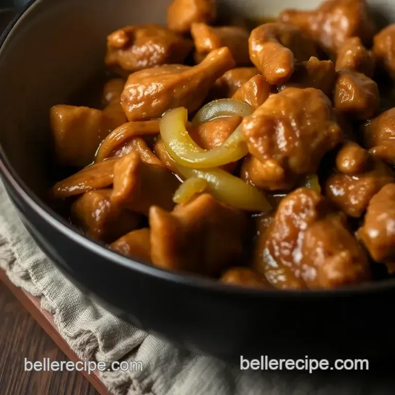 Comforting Braised Chicken Gizzards presentation