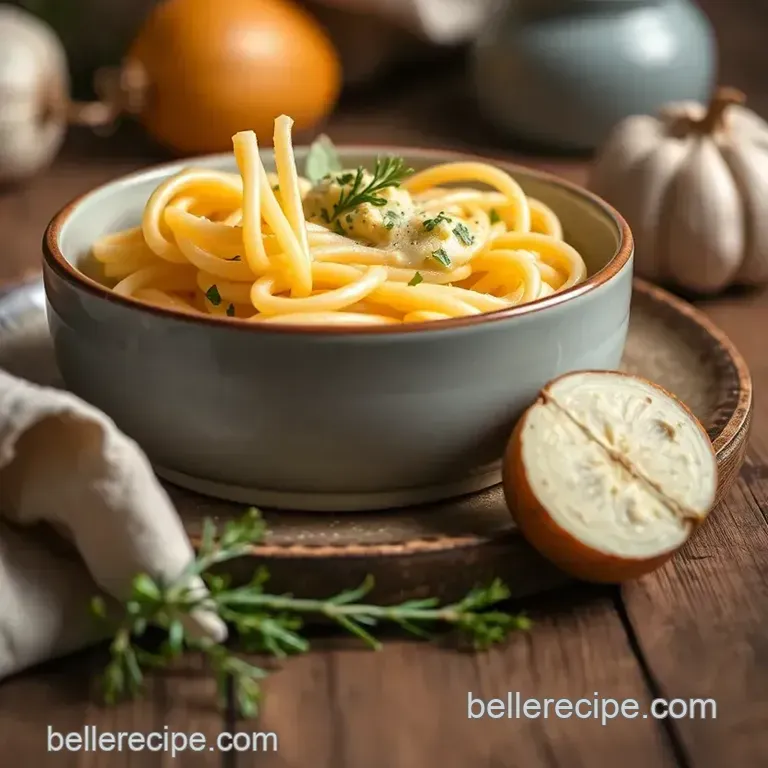 Creamy Garlic Pasta: A 30-Minute Dream Dinner presentation