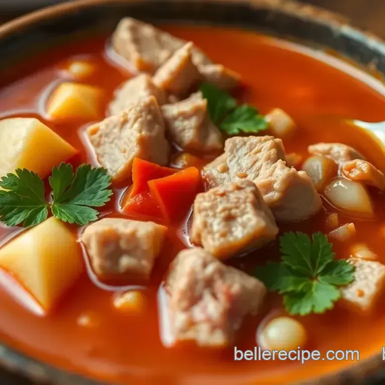 Hearty Menudo Soup with Love
