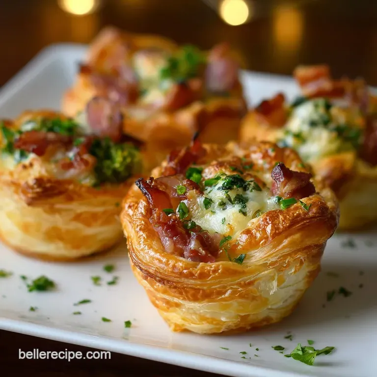 A festive platter of cranberry brie bites, each with a crisp golden crust and ruby-red topping.
