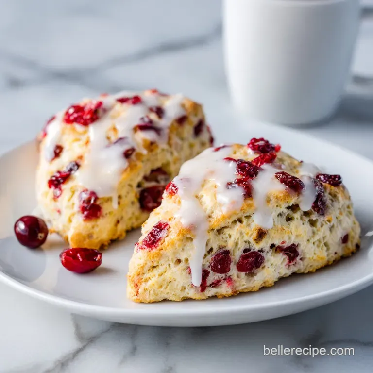 Cranberry Orange Scones: Tender and Flaky