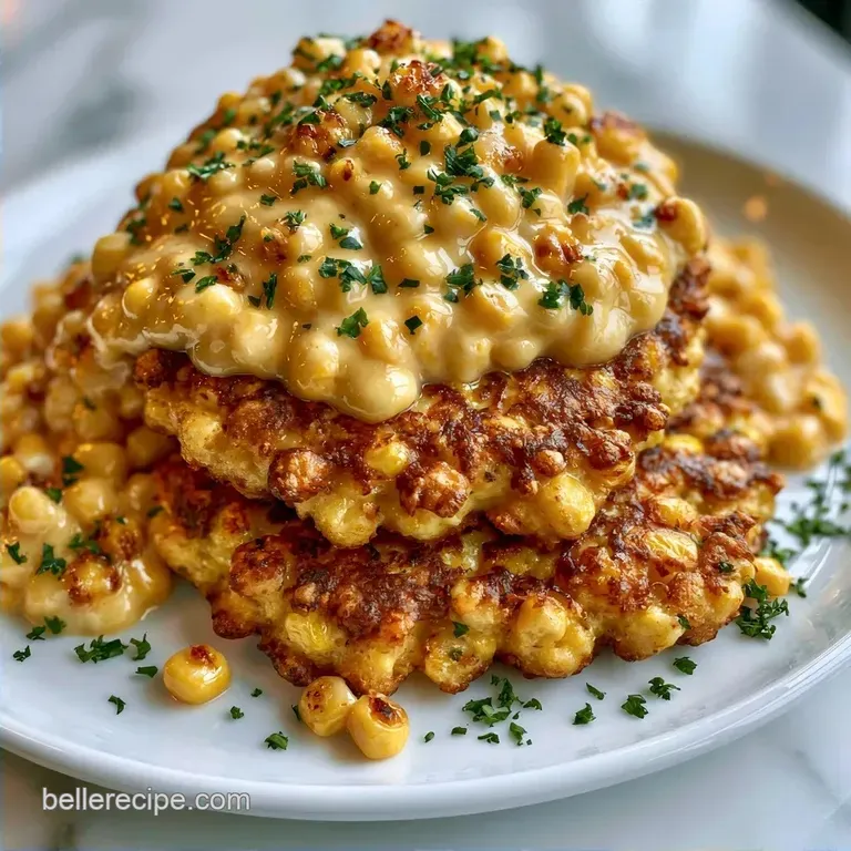 Corn Fritters with Creamed Corn