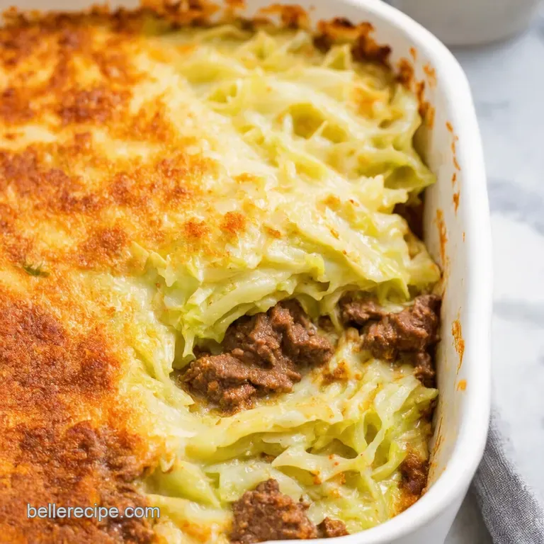 Creamed Cabbage Beef Casserole Proper Comfort Food