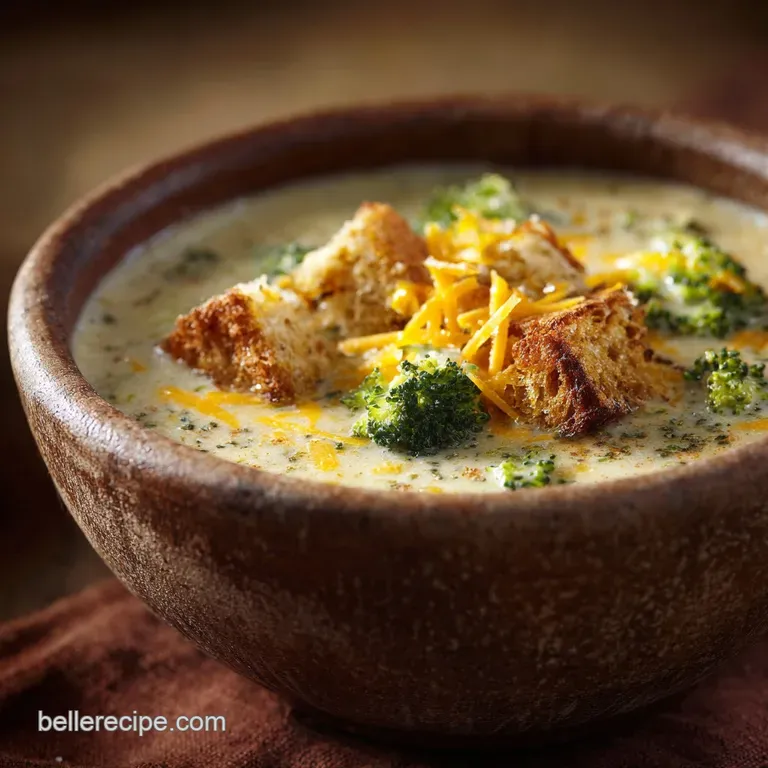 Cheddar Broccoli Soup: How to Make the Silky Creamy Classic presentation