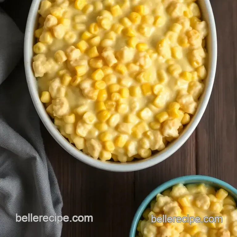 Creamy Dreamy Corn Casserole presentation