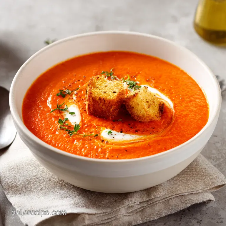 Creamy Dreamy Tomato Soup: A Classic Comfort presentation