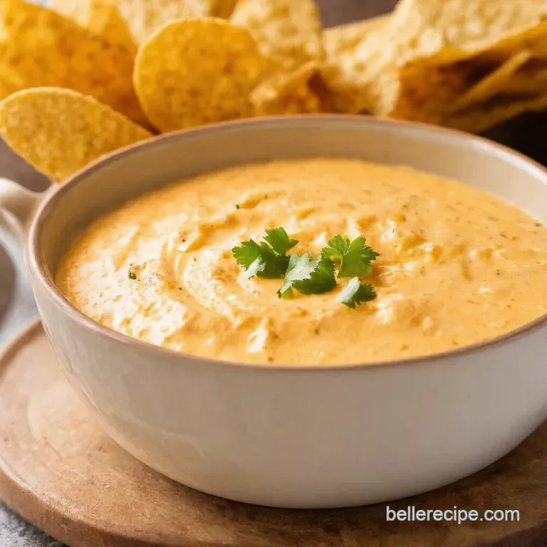 Creamy Dreamy White Queso Dip No Velveeta Required presentation