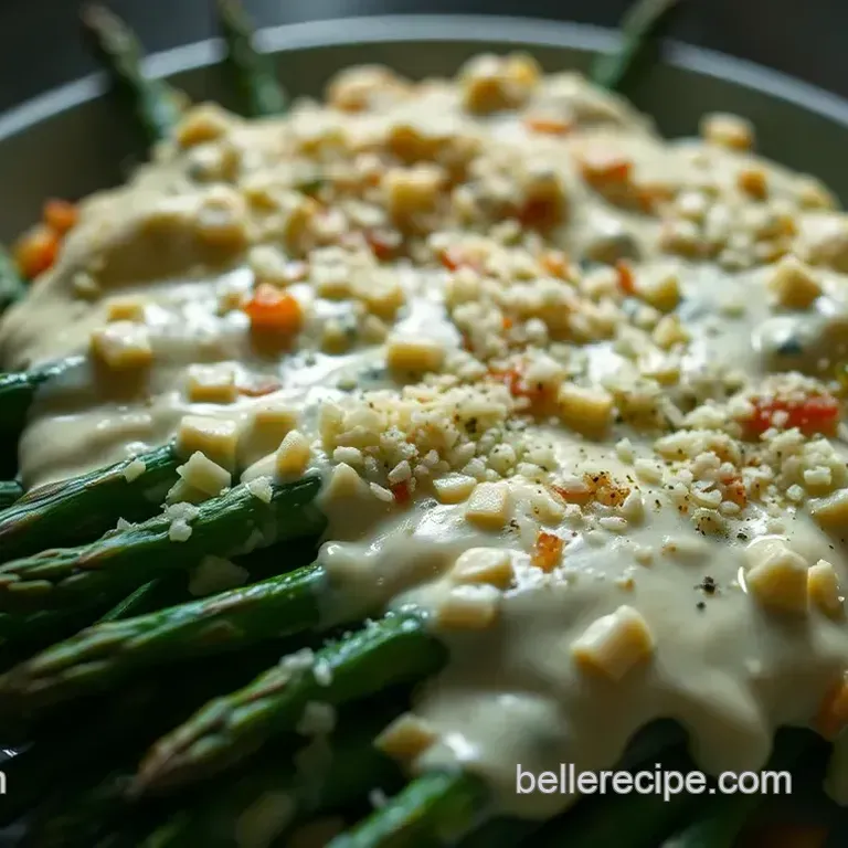 Creamy Garlic Parmesan Asparagus