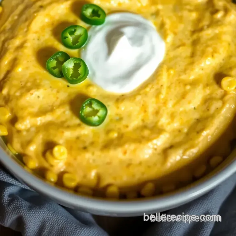 Creamy Mexican Corn Dip with a Kick presentation
