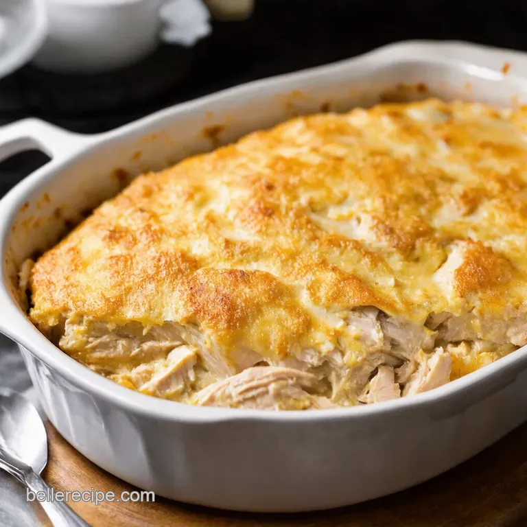 Creamy Rotisserie Chicken Wild Rice Casserole presentation