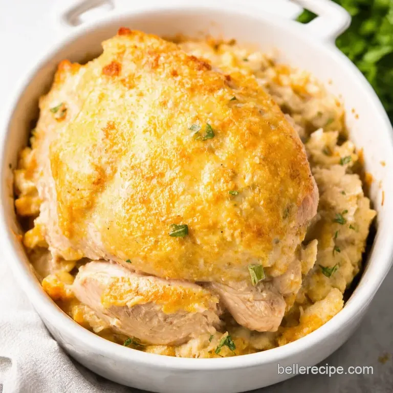 Creamy Rotisserie Chicken Wild Rice Casserole