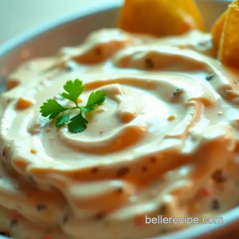 Creamy Salsa Chick-fil-A Dressing presentation