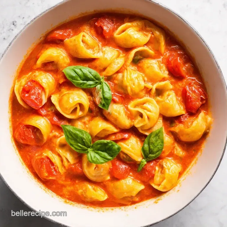 Creamy Tomato Basil Cheese Tortellini