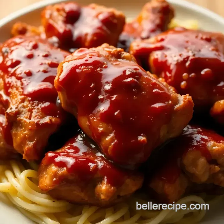 Crispy Air Fryer Barbecue Chicken presentation