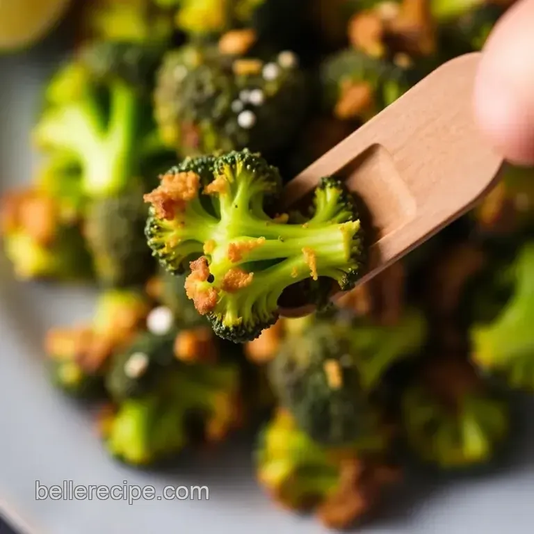Crispy Air Fryer Broccoli presentation