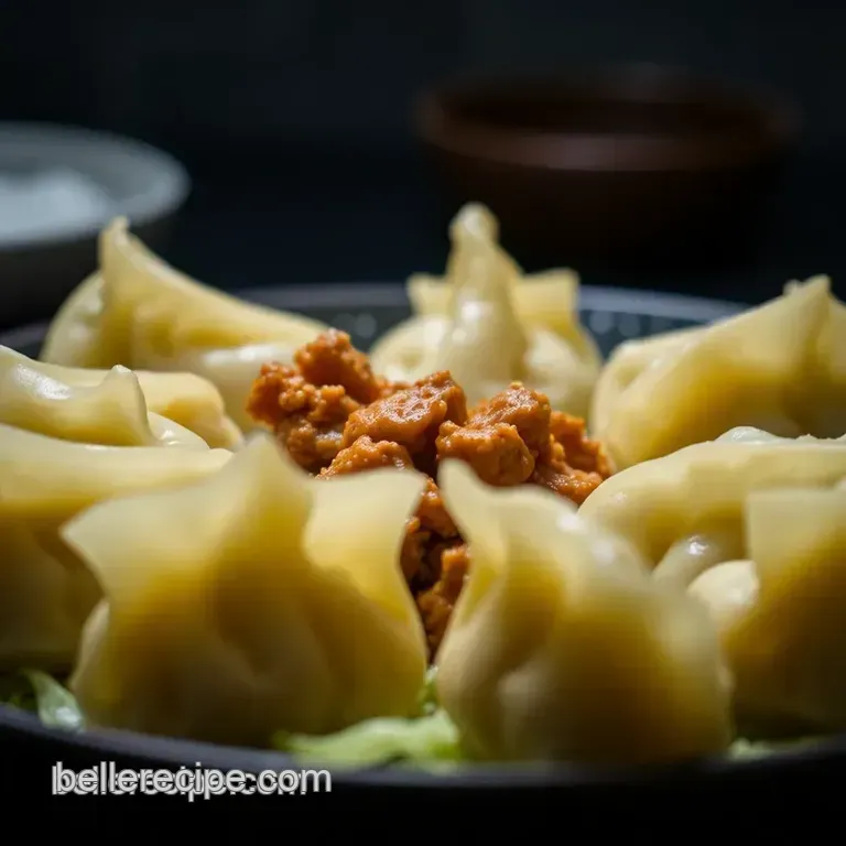 Crispy Bottom Pork & Cabbage Potstickers presentation