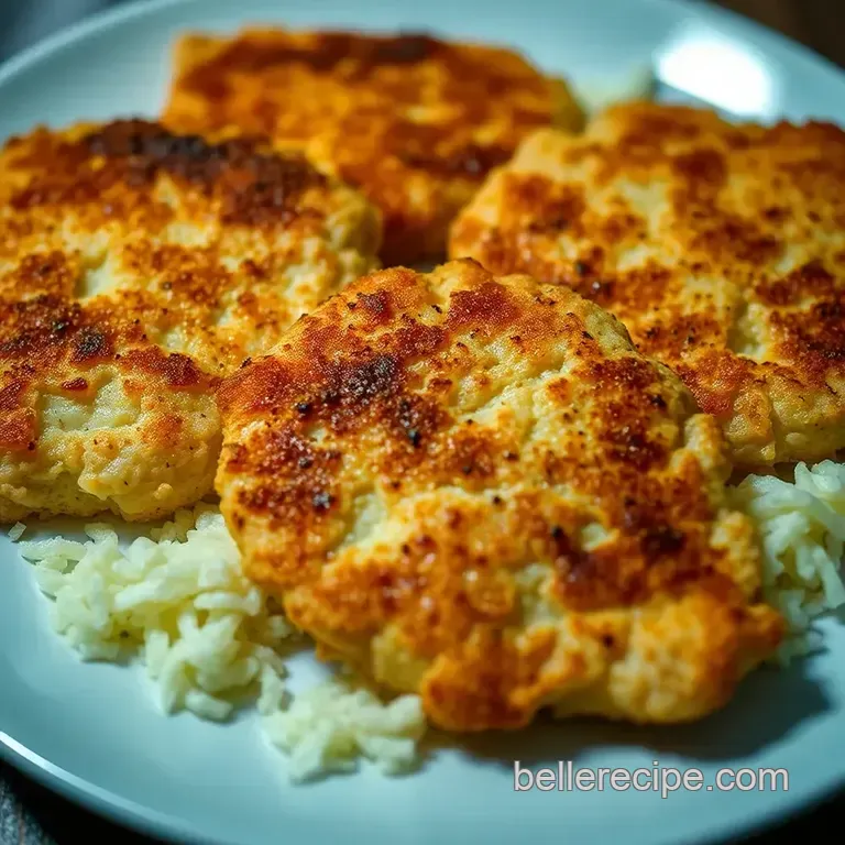 Crispy Golden Chicken Cutlets presentation