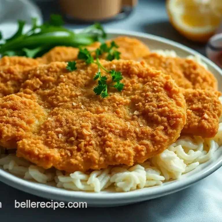 Crispy Golden Chicken Schnitzel