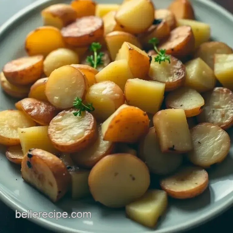 Crispy Lyonnaise Potatoes: A French Classic presentation