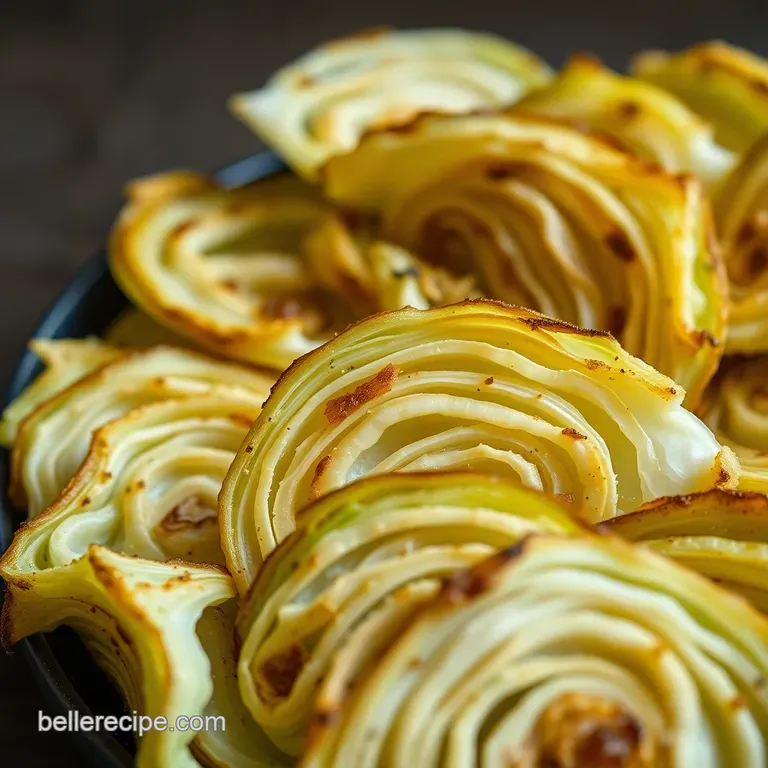 Crispy Roasted Cabbage Wedges with Balsamic Glaze presentation
