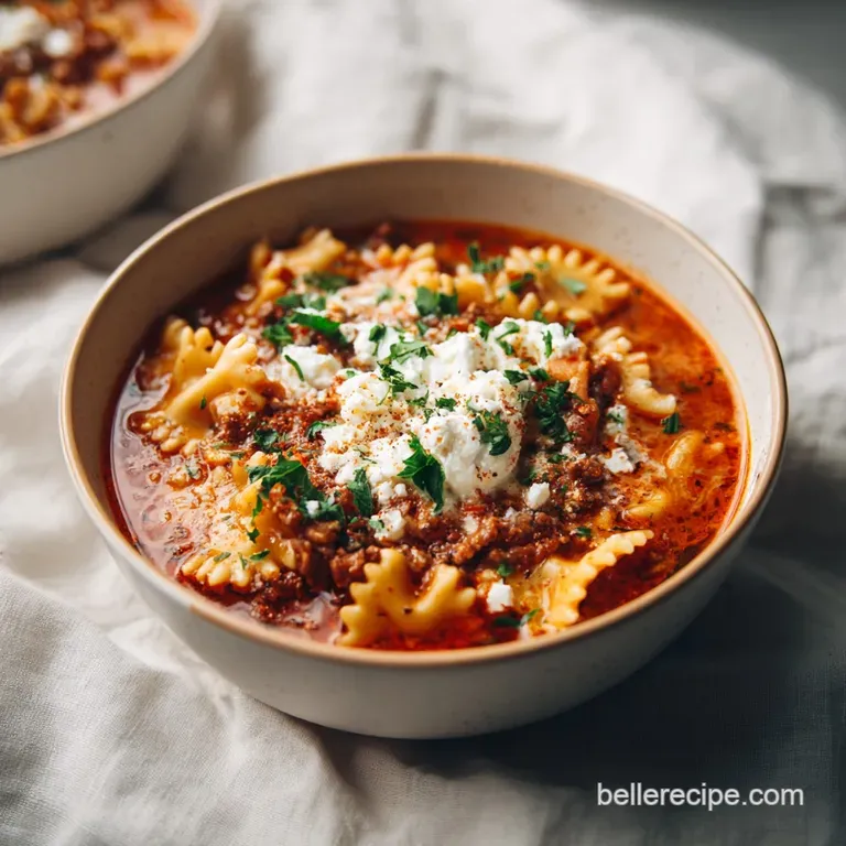 Crock Pot Lasagna Soup: Savory and Comforting