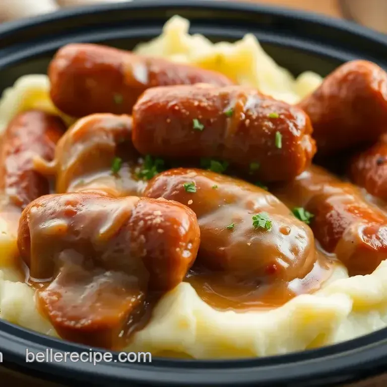 The Ultimate Comfort: Crockpot Sausages with Creamy Mashed Potatoes
