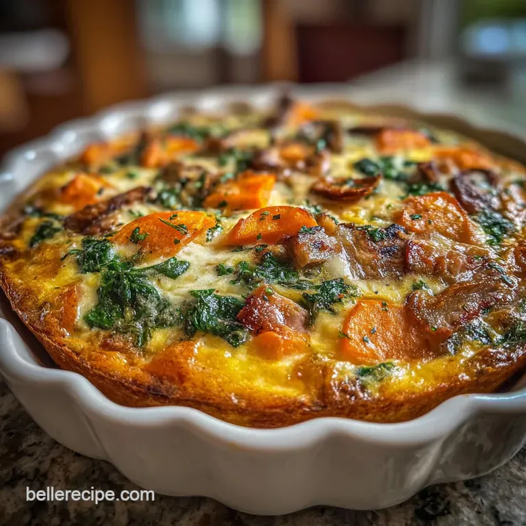 Crustless Quiche Recipe with Cottage Cheese Custard