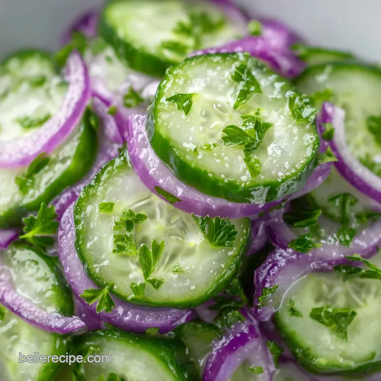 Easy Cucumber Onion Salad: Fresh and Crispy