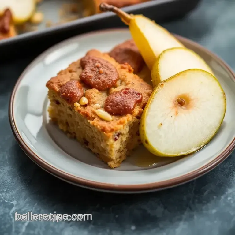 Dairy-Free Koogle Pear Cake presentation
