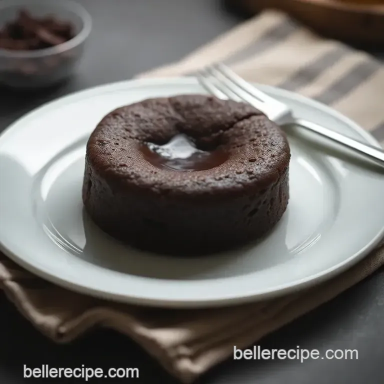 Decadent Chocolate Lava Cake presentation
