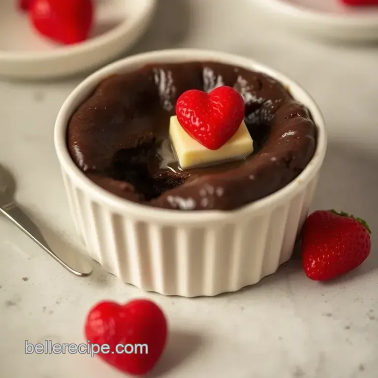 Decadent Chocolate Lava Cakes for Two presentation