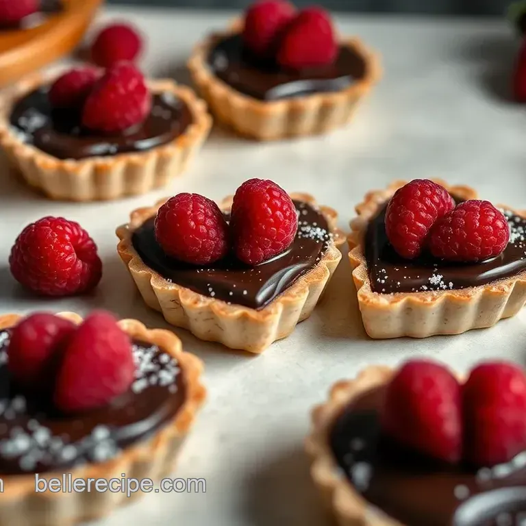 Decadent Chocolate Raspberry Heart Tarts