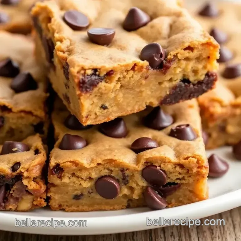 Delicious 25-Minute Chocolate Chip Cookie Bars presentation