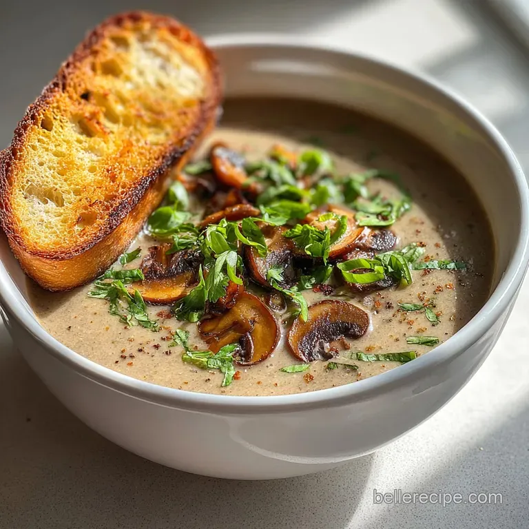 Delicious Mushroom Soup Recipe: Silky and Earthy