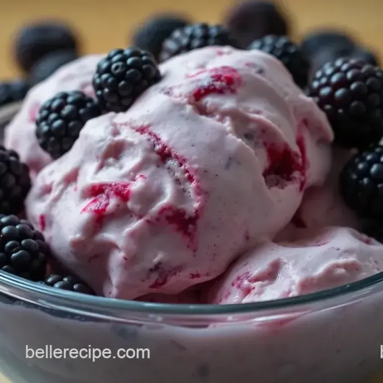 Deliciously Creamy Blackberry Ice Cream