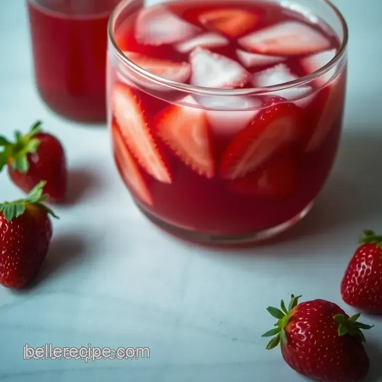Deliciously Delightful Strawberry Liqueur presentation