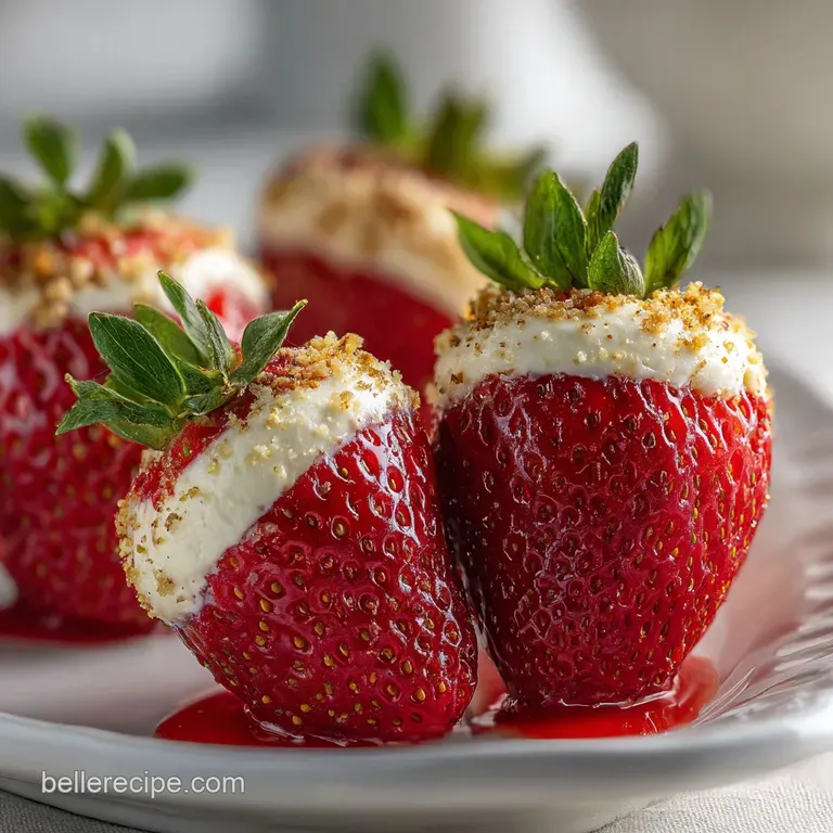 Deviled Strawberries with Cheesecake Filling