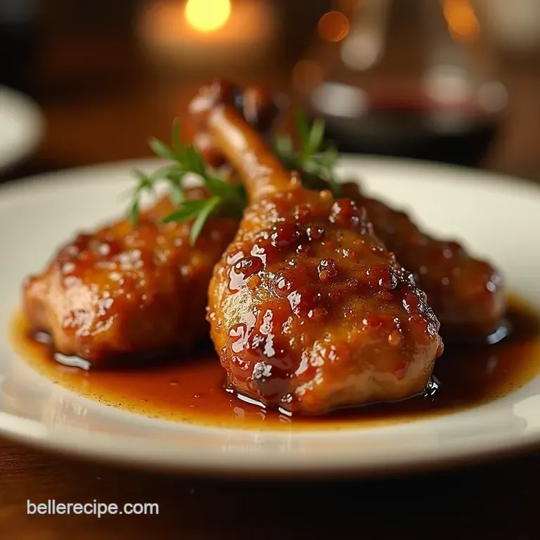 Duck Confit Crispy Skin Meltinyourmouth Meat presentation