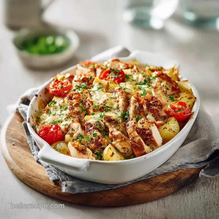 Dump Bake Chicken Dinner Casserole Made