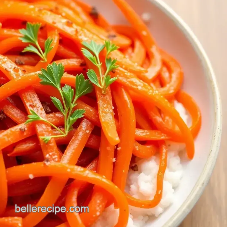 Easy Carrot Lox with Smoky Flavor presentation