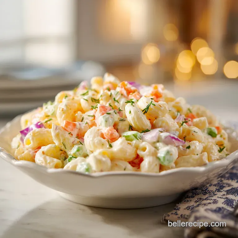Easy Macaroni Salad: Creamy and Tangy