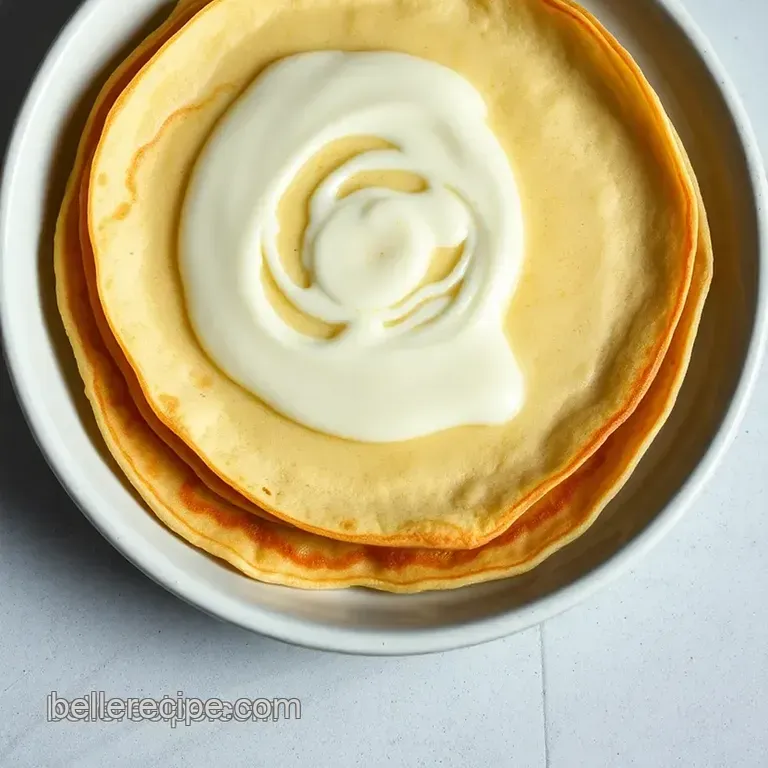 Easy Crepe Batter Recipe presentation