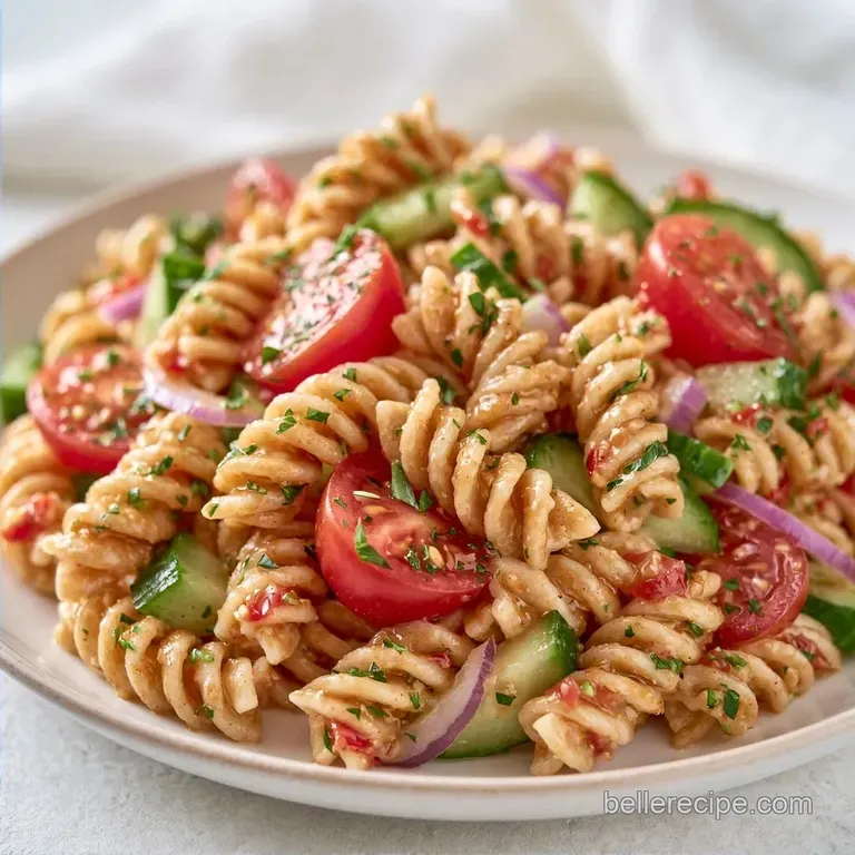 Easy Lunch Pasta Salad with Whole Wheat Rotini