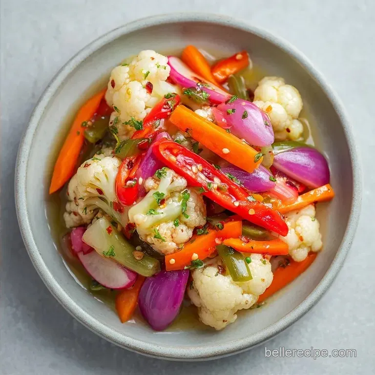 Easy Mixed Vegetable Pickles: Tangy and Crisp