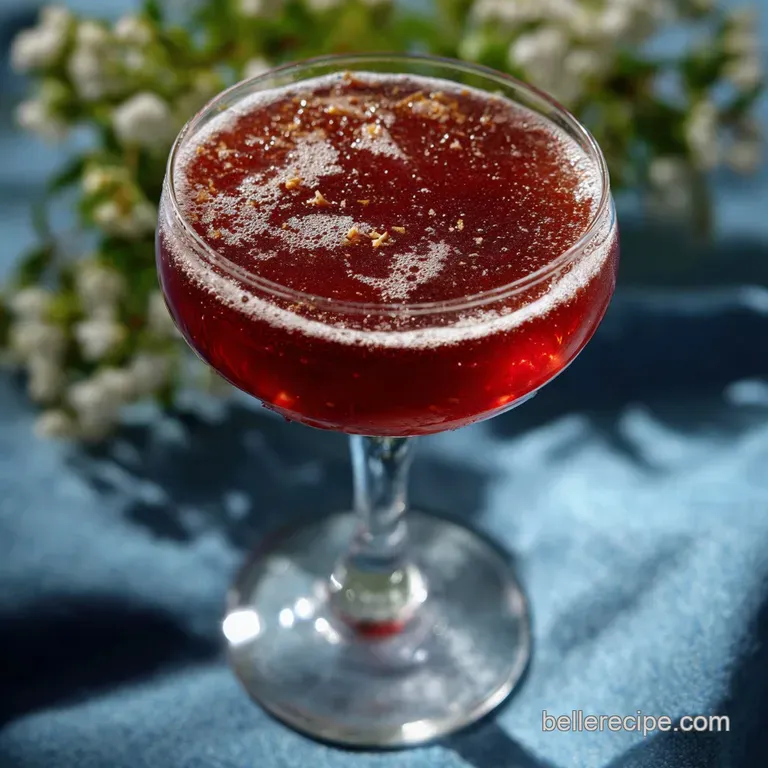 Sloe Gin Fizz Recipe Easy Classic Sloe Gin Fizz Re: Ruby Cocktail presentation