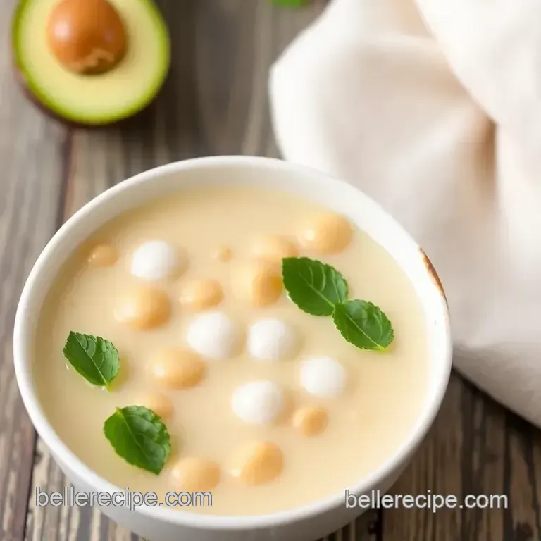 Easy Vegan Vietnamese Sweet Soup Dessert (Chè Đậu Xanh) presentation