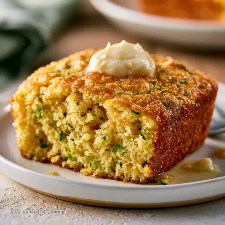 Zucchini Cornbread with Sharp Cheddar
