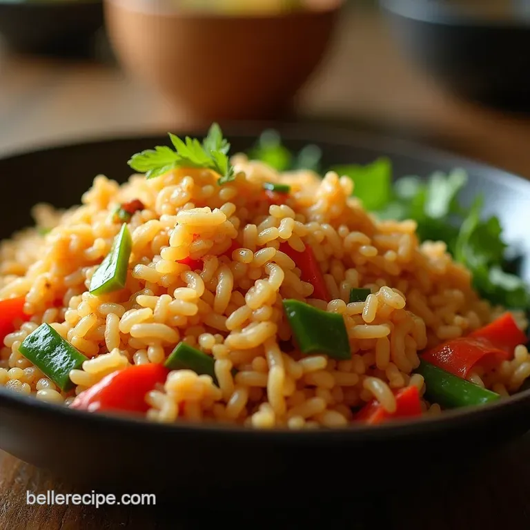 Wok Star Veggie Fried Rice Fluffy Flavourful and Faster Than Delivery presentation