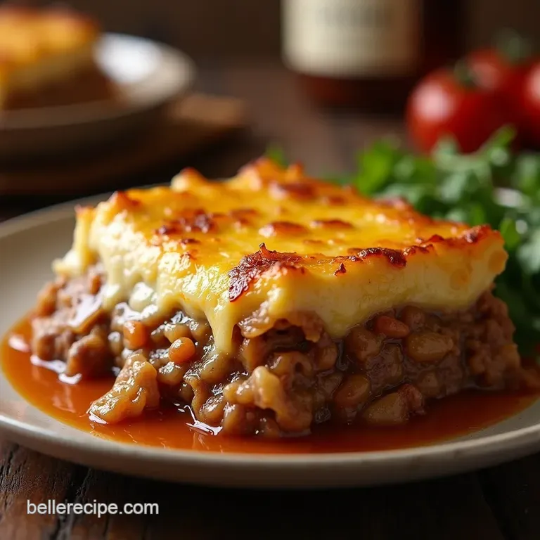 The French Onion Soup Meatloaf A Savoury Casserole Crowned with Gruyère presentation
